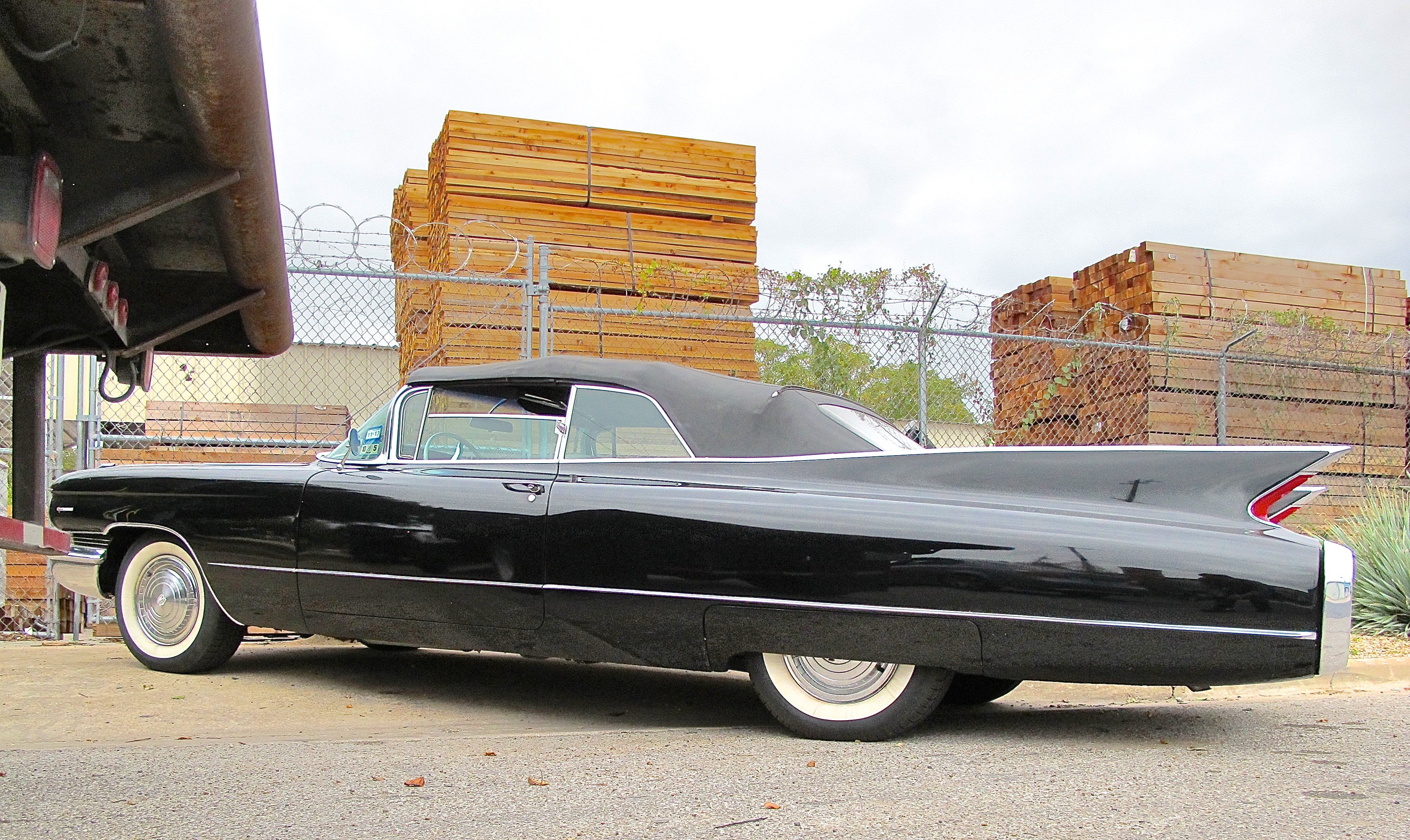 1960, Cadillac, Convertible, De, Ville, Classic, Old, Original, Black, Usa, 3648x2174 Wallpaper
