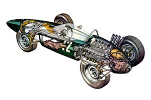 formula, One, Sportcars, Cutaway, Technical, Brm, P578, 1962