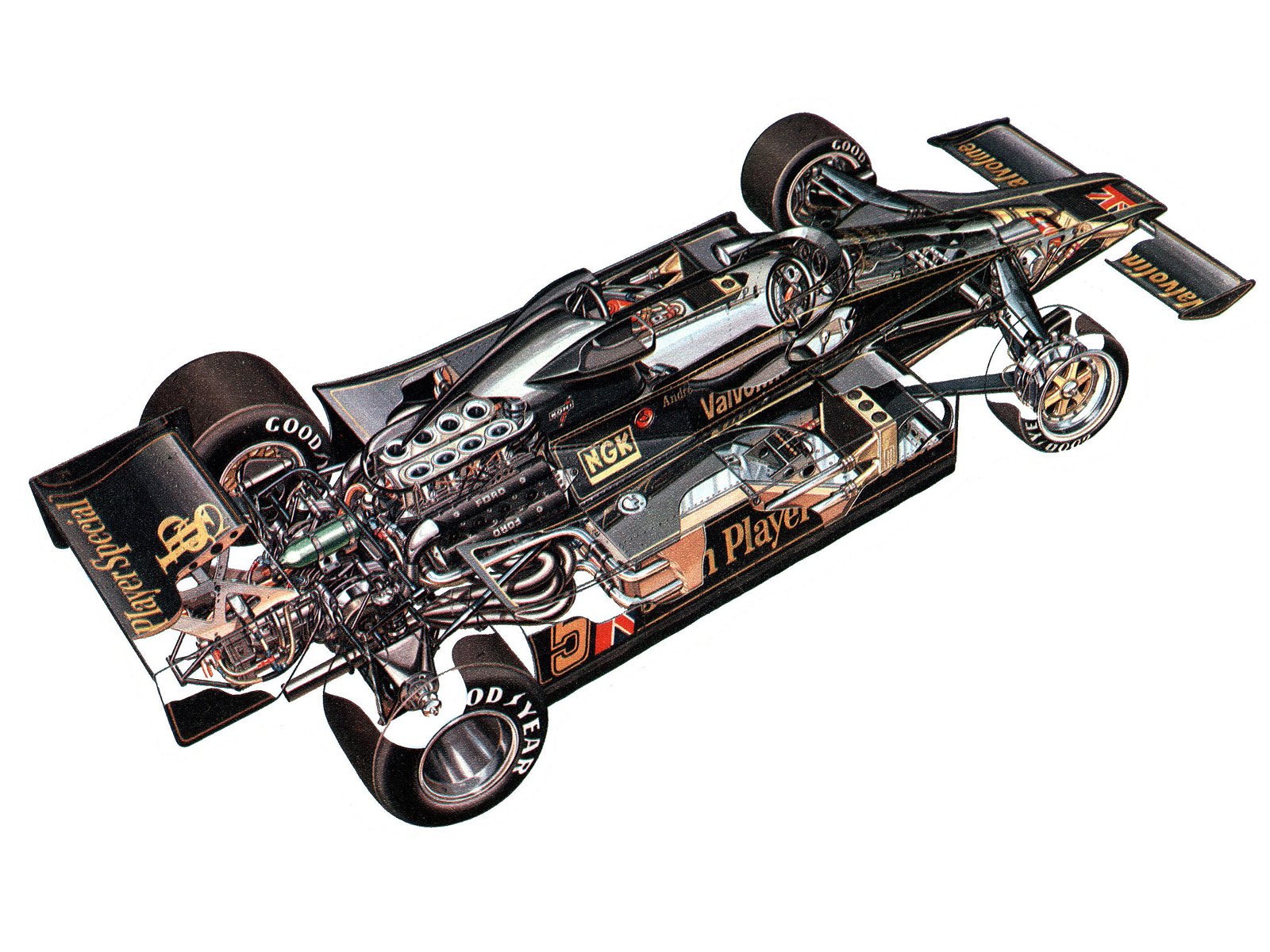 formula, One, Sportcars, Cutaway, Technical, Lotus 78, 1977 Wallpaper