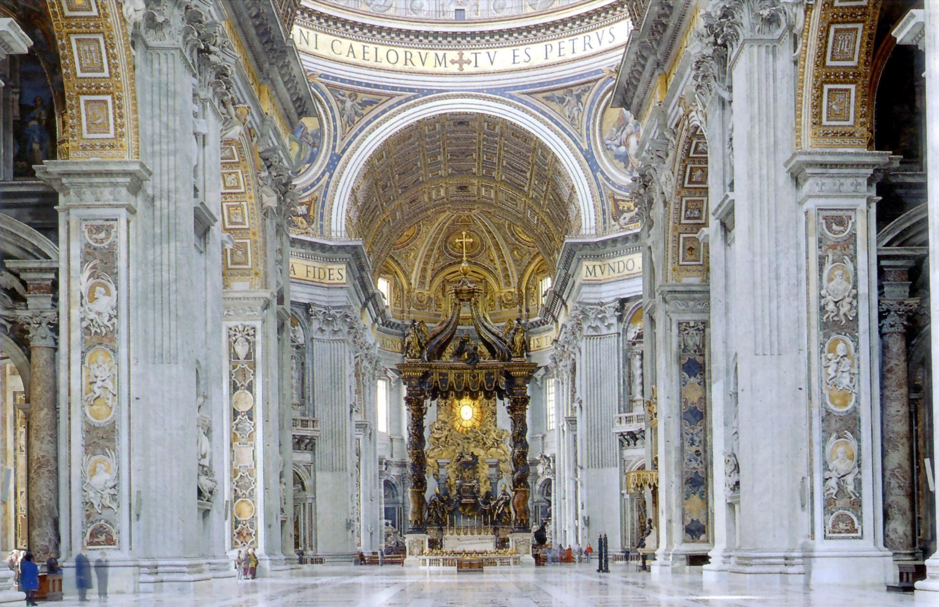 onterior, Vaticano, Columnas, Arcos Wallpaper