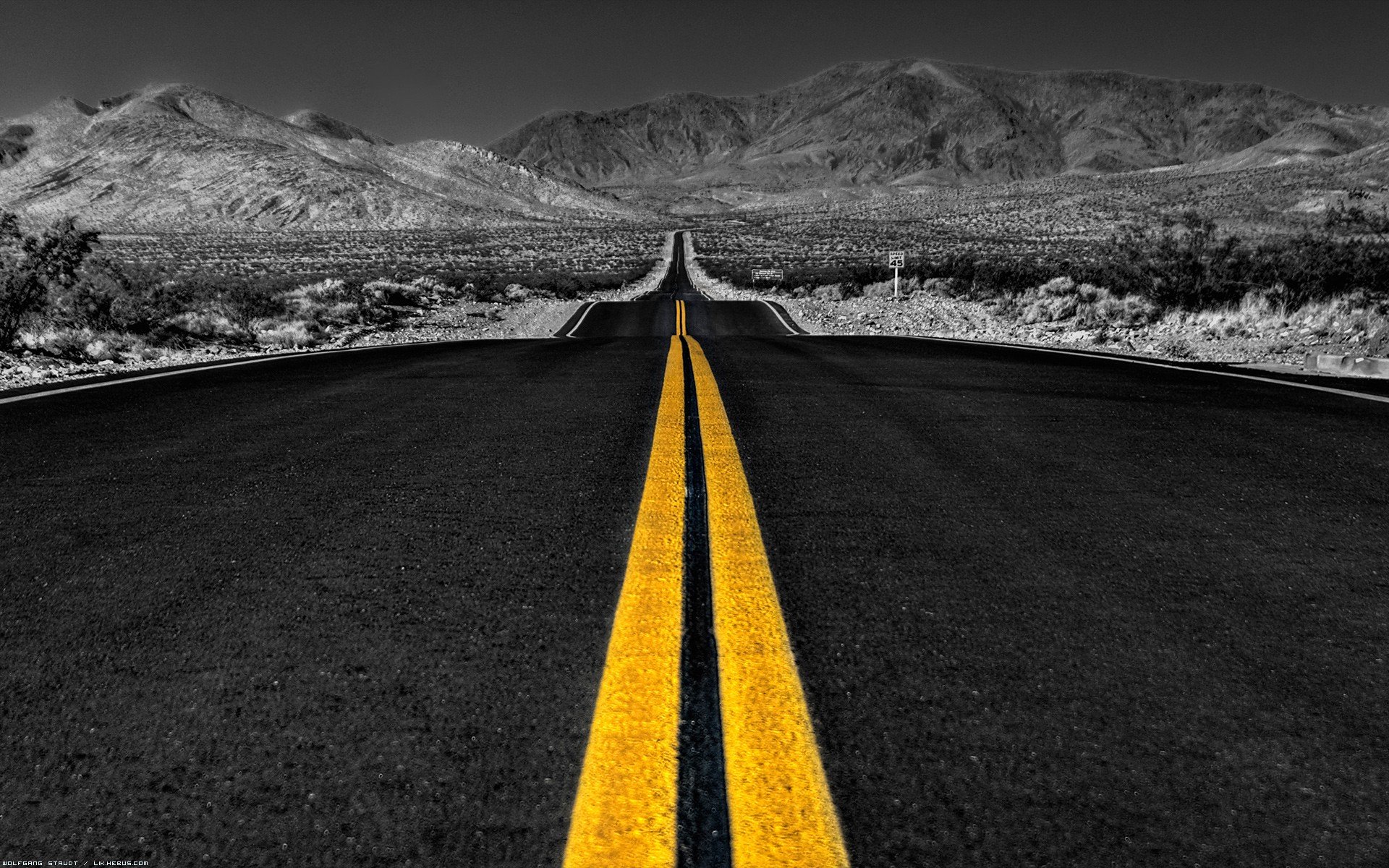 the, Way, Black, Mountain Wallpaper