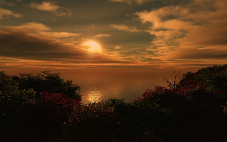 sunset, Landscape, Beauty HD Wallpaper Desktop Background