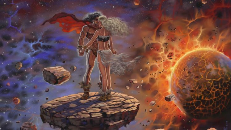 fantasy, Artwork, Love, Mood, Men, Women, Girl, Girls, Woman, Man, Art HD Wallpaper Desktop Background