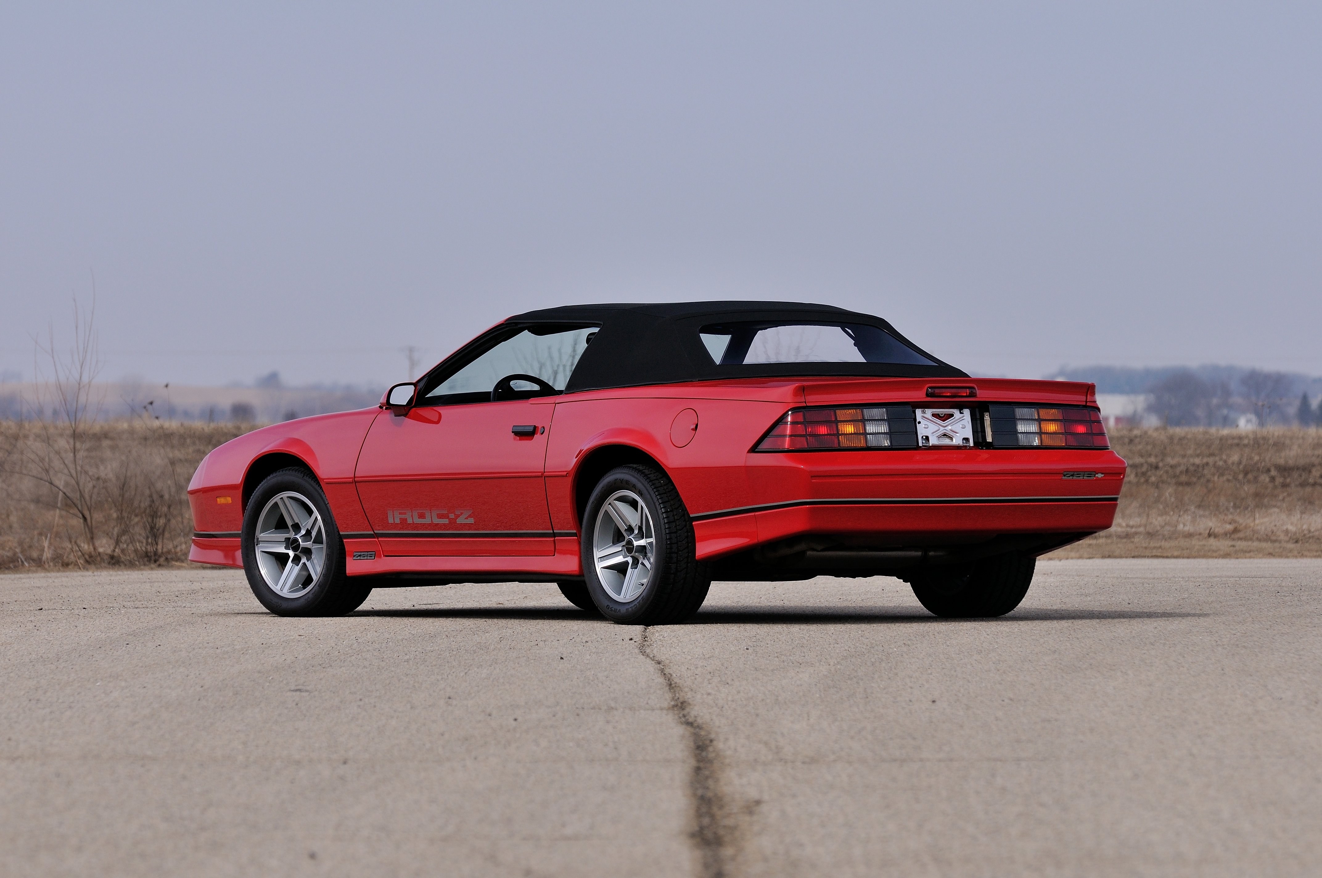 1987, Chevrolet, Camaro, Z28, Convertible, Muscle, Classic, Original, Red, Usa, 4288x2848 03 Wallpaper
