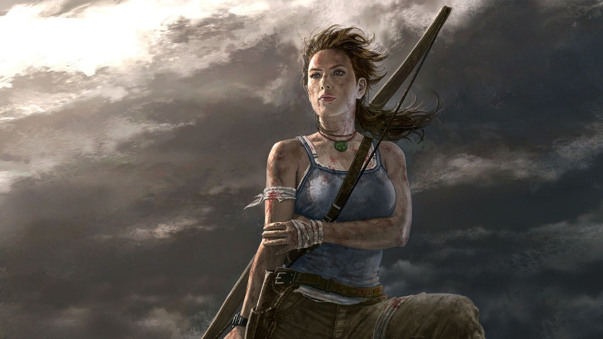 lara croft tomb raider, Fantasy Wallpaper