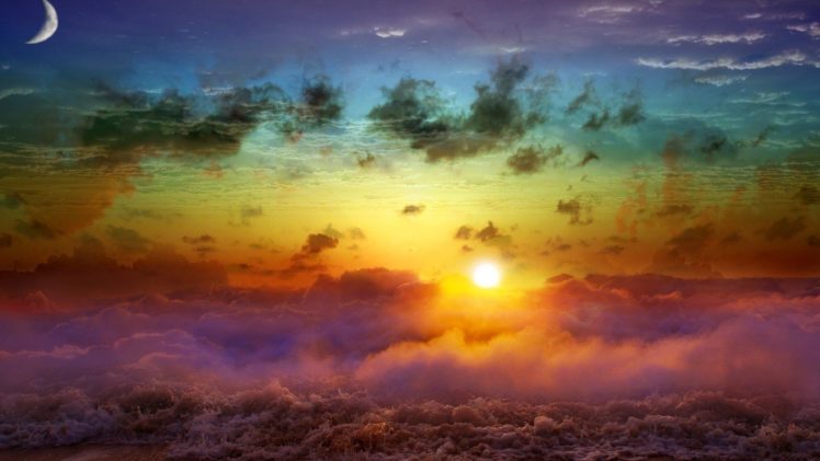 colorful sky HD Wallpaper Desktop Background