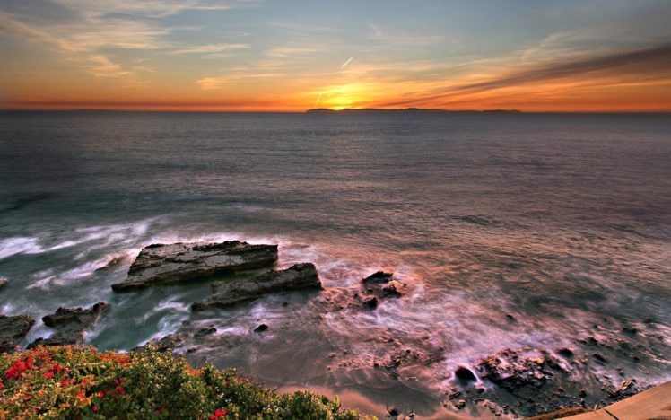 sea, Sunset, Nice HD Wallpaper Desktop Background
