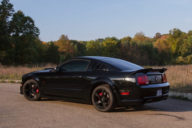 roush, Stage 3, Blackjack, 2008, Ford, Mustang, Modified, Convertible, Cars, Black HD Wallpaper Desktop Background