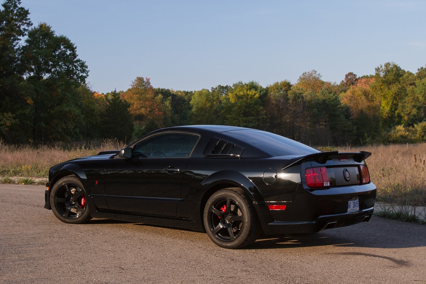 roush, Stage 3, Blackjack, 2008, Ford, Mustang, Modified, Convertible, Cars, Black Wallpaper