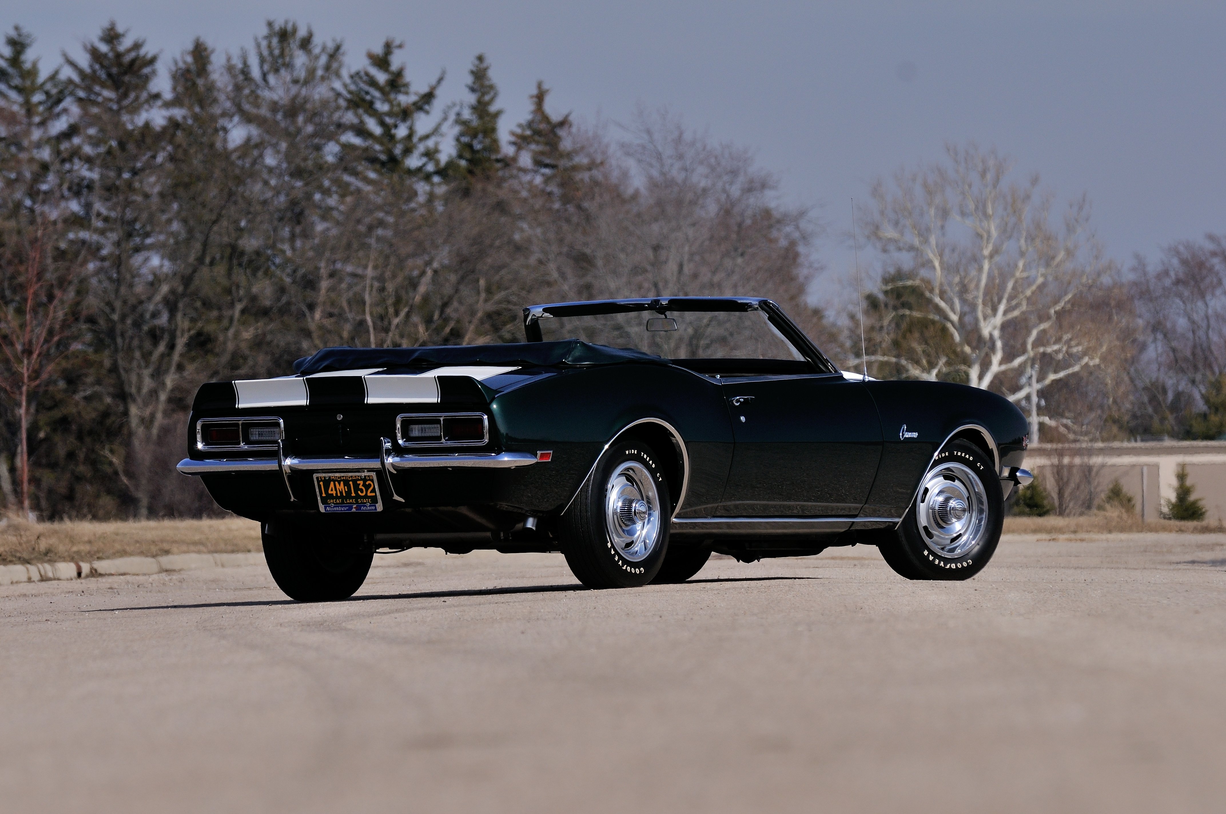 1968, Chevrolet, Camaro, Z28, Convertible, Muscle, Classic, Vintage, Original, Usa, 4288x2848 03 Wallpaper