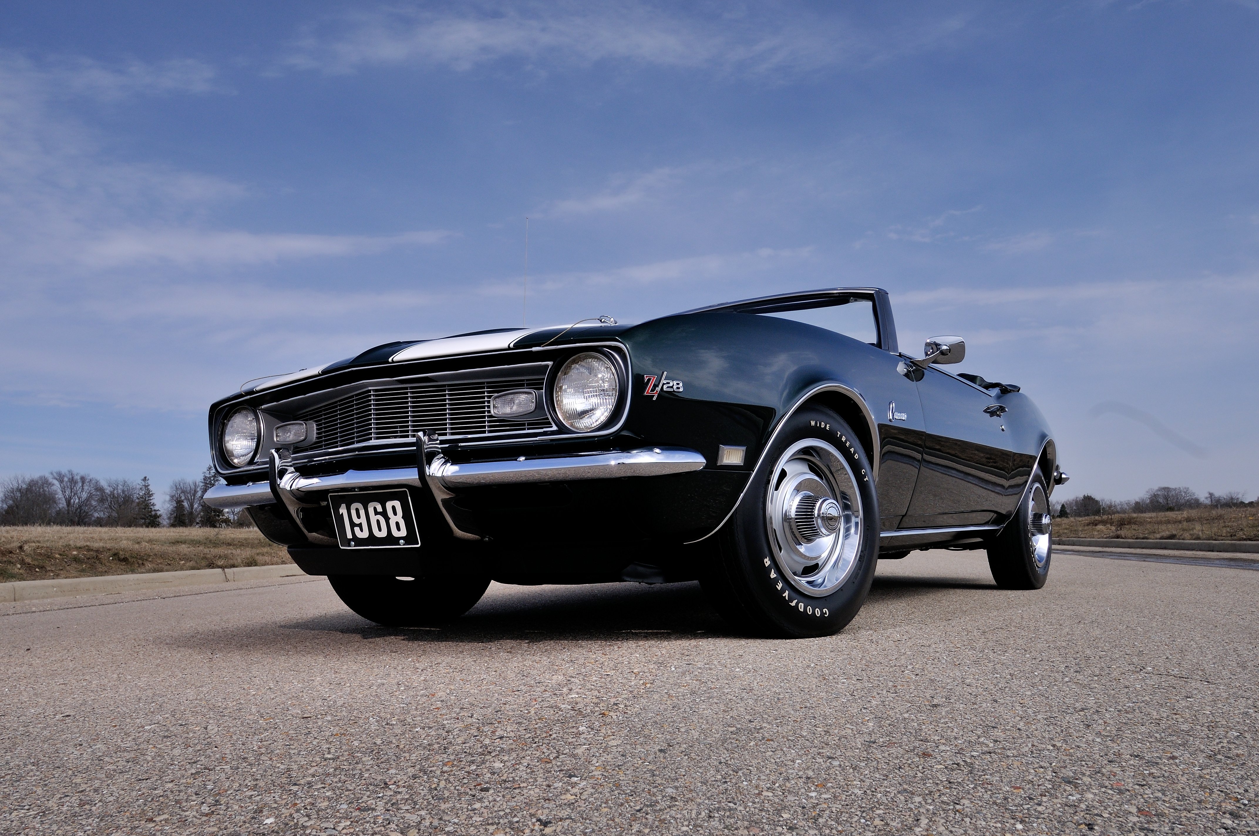1968, Chevrolet, Camaro, Z28, Convertible, Muscle, Classic, Vintage, Original, Usa, 4288x2848 07 Wallpaper