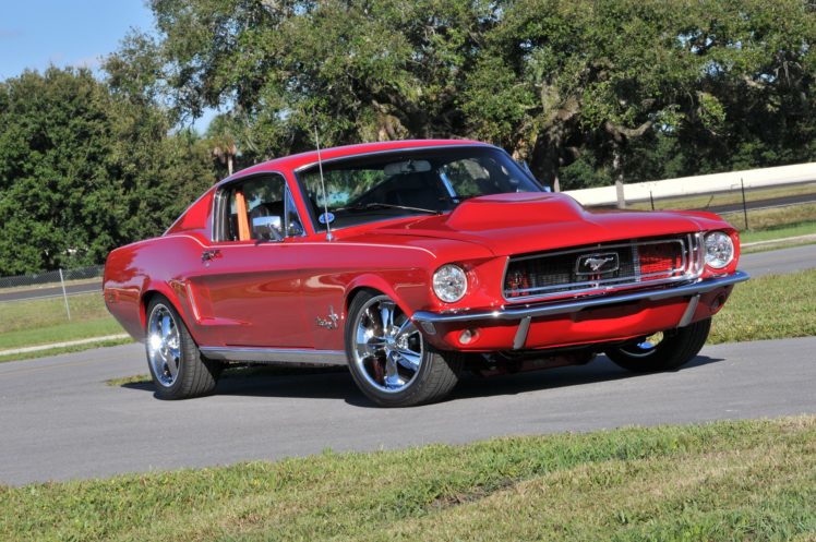 1968, Ford, Mustang, Gt, Fastback, Streetrod, Street, Rod, Rodder, Muscle, Usa, 2048×1360 01 HD Wallpaper Desktop Background