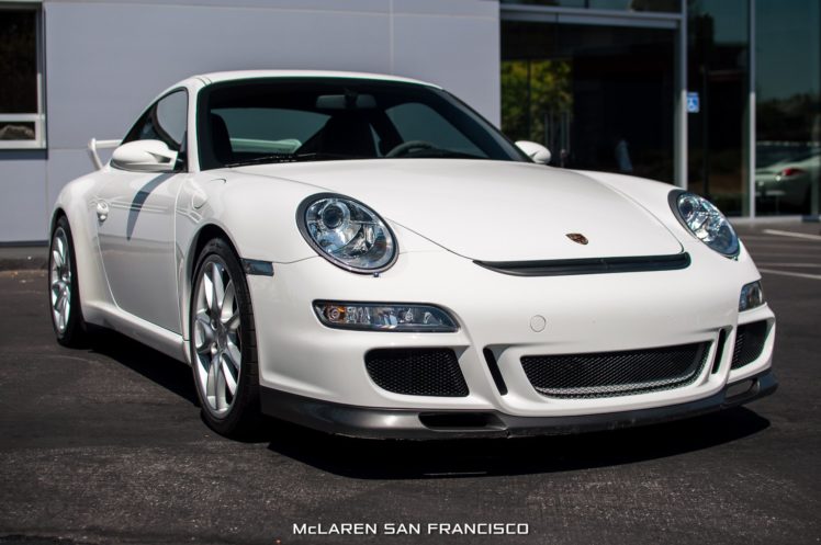 2007, Porsche, 911, Gt3, Coupe, Cars, White HD Wallpaper Desktop Background