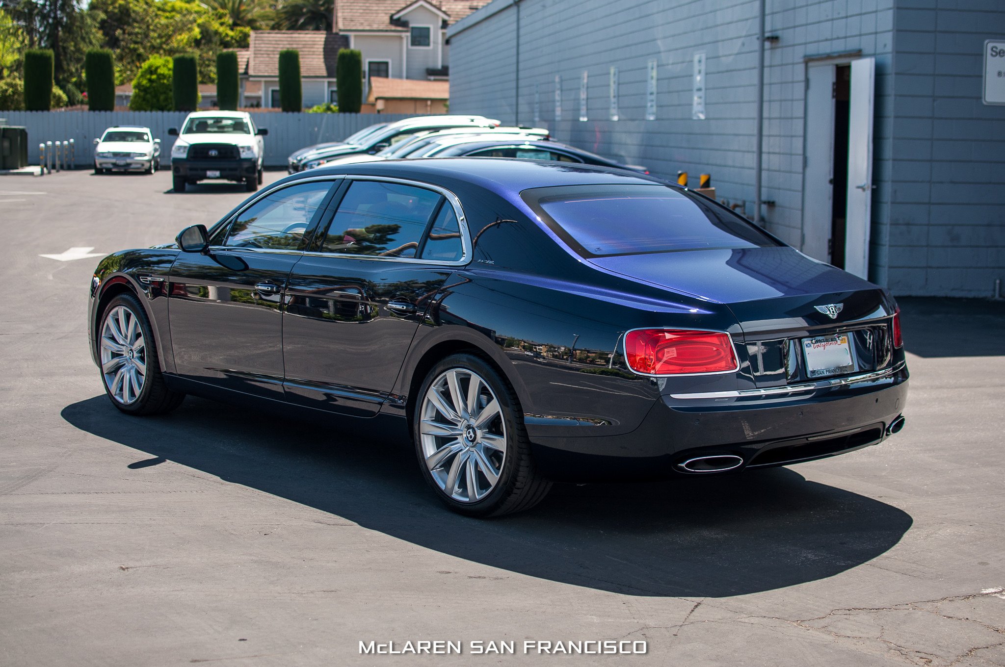 2014, Bentley, Flying, Spur, Blue, Cars, Luxury Wallpaper