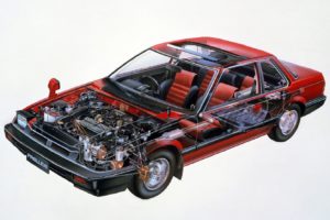 honda, Prelude, Xx, 1983, Cars, Sedan, Cutaway, Technical