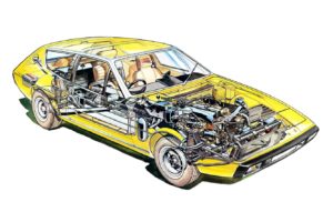 lotus, Elite, Type 75, 1974, Cars, Technical, Cutaway