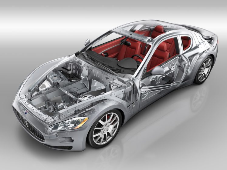 maserati, Gran, Turismo, 2007, Cars, Cutaway, Technical, Car HD Wallpaper Desktop Background