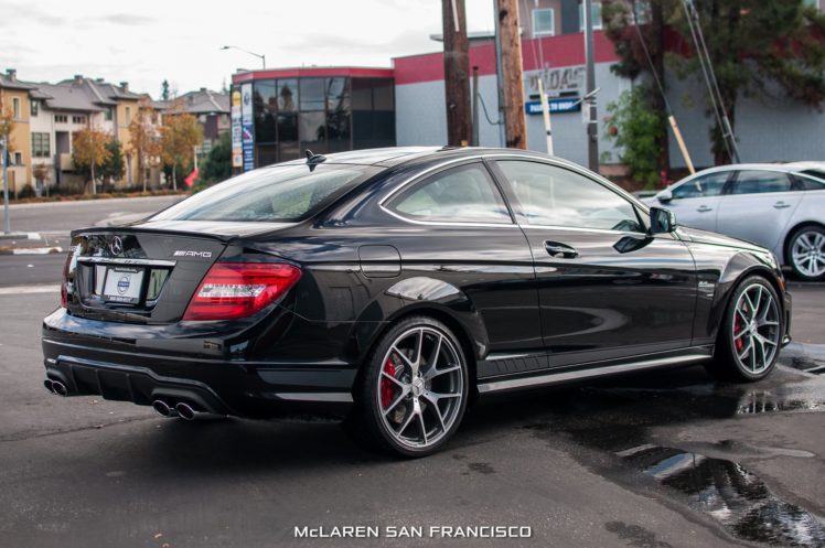 2014, Mercedes, Benz, C63, Amg, Edition, 507, Cars, Coupe, Black HD Wallpaper Desktop Background