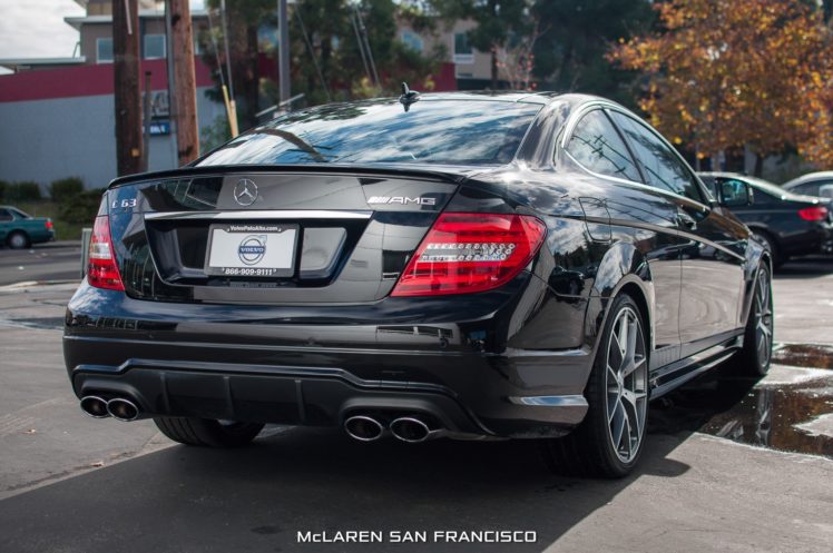 2014, Mercedes, Benz, C63, Amg, Edition, 507, Cars, Coupe, Black HD Wallpaper Desktop Background