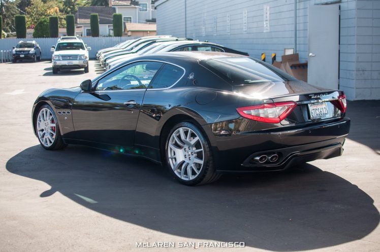 2009, Maserati, Gran, Turismo, Coupe, Cars, Black HD Wallpaper Desktop Background