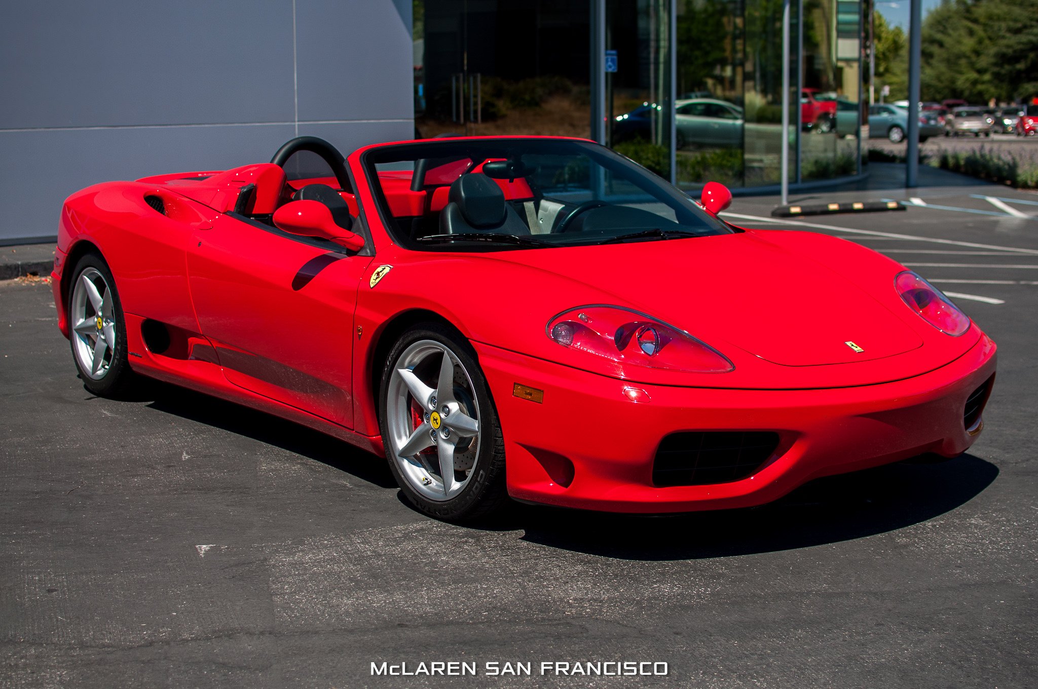 2001, Ferrari, 360, Spider, Convertible, Cars, Red Wallpaper
