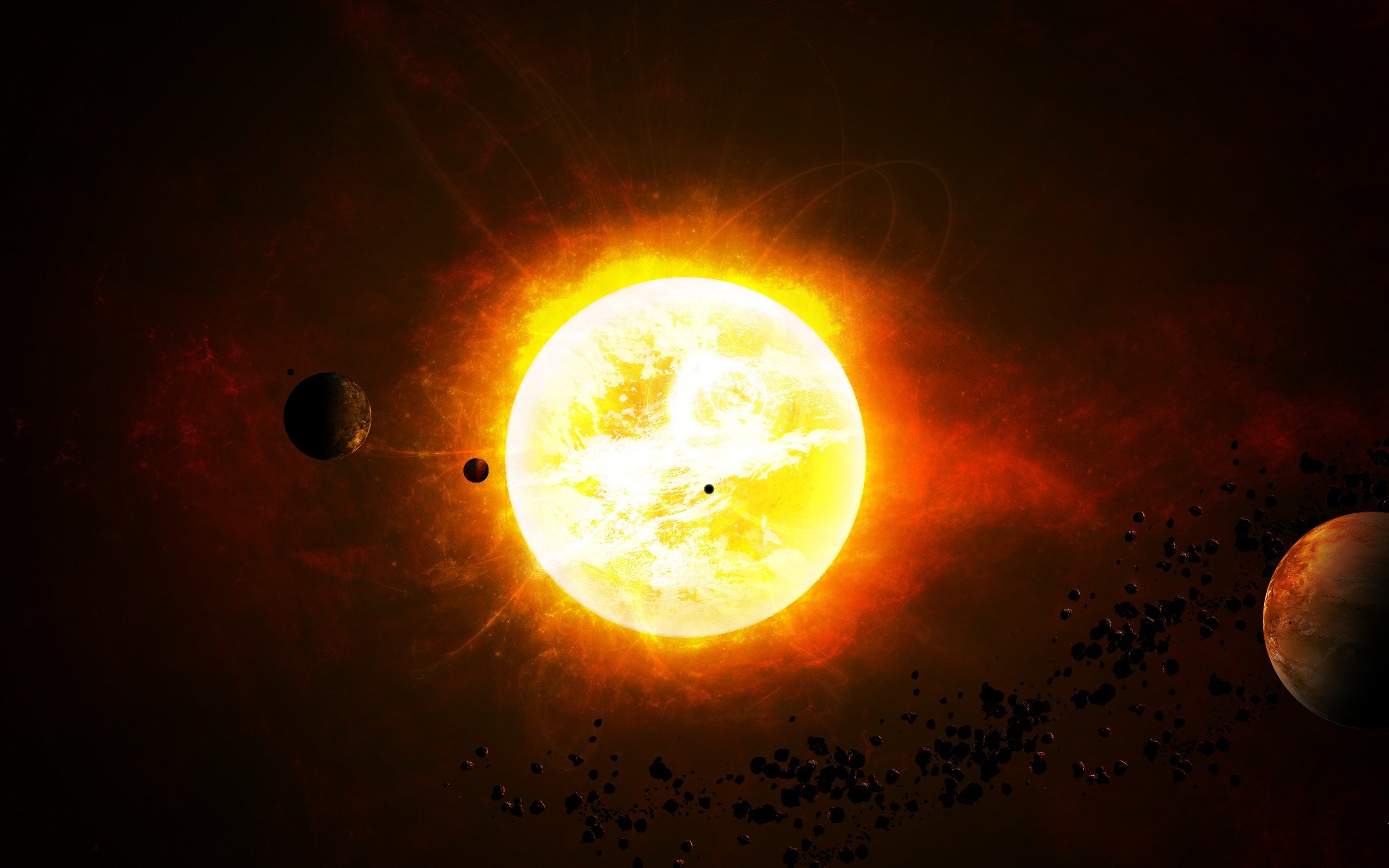 sun, From, Space Wallpaper