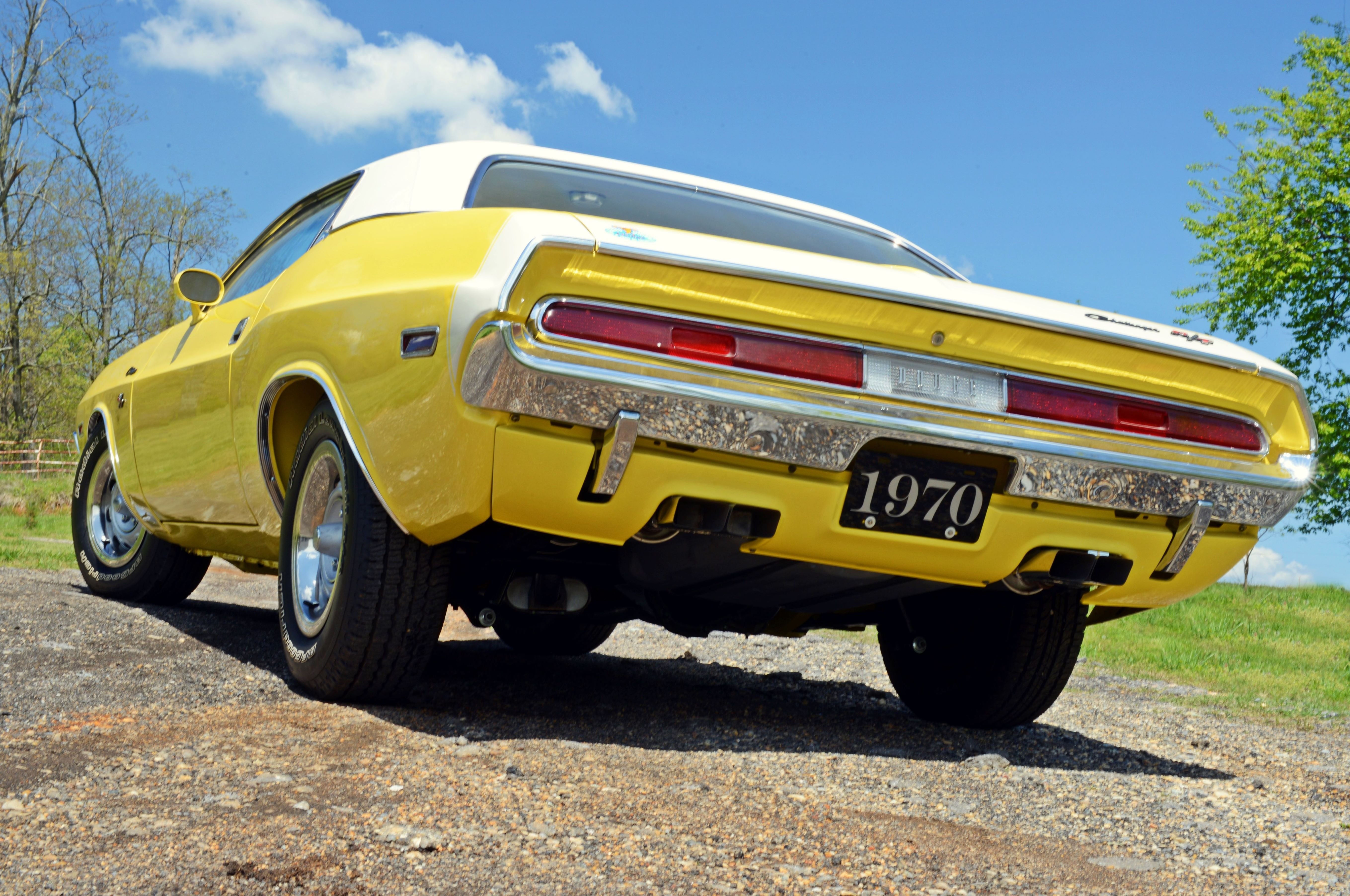 1970, Dodge, Challenger, Rt, Muscle, Classic, Old, Original, Yellow, Usa, 5435x3610 02 Wallpaper