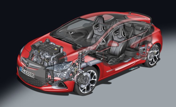 astra, 2013, Opel, Opc, Cutaway, Jpgy, Cars, Technical, Cutaway HD Wallpaper Desktop Background