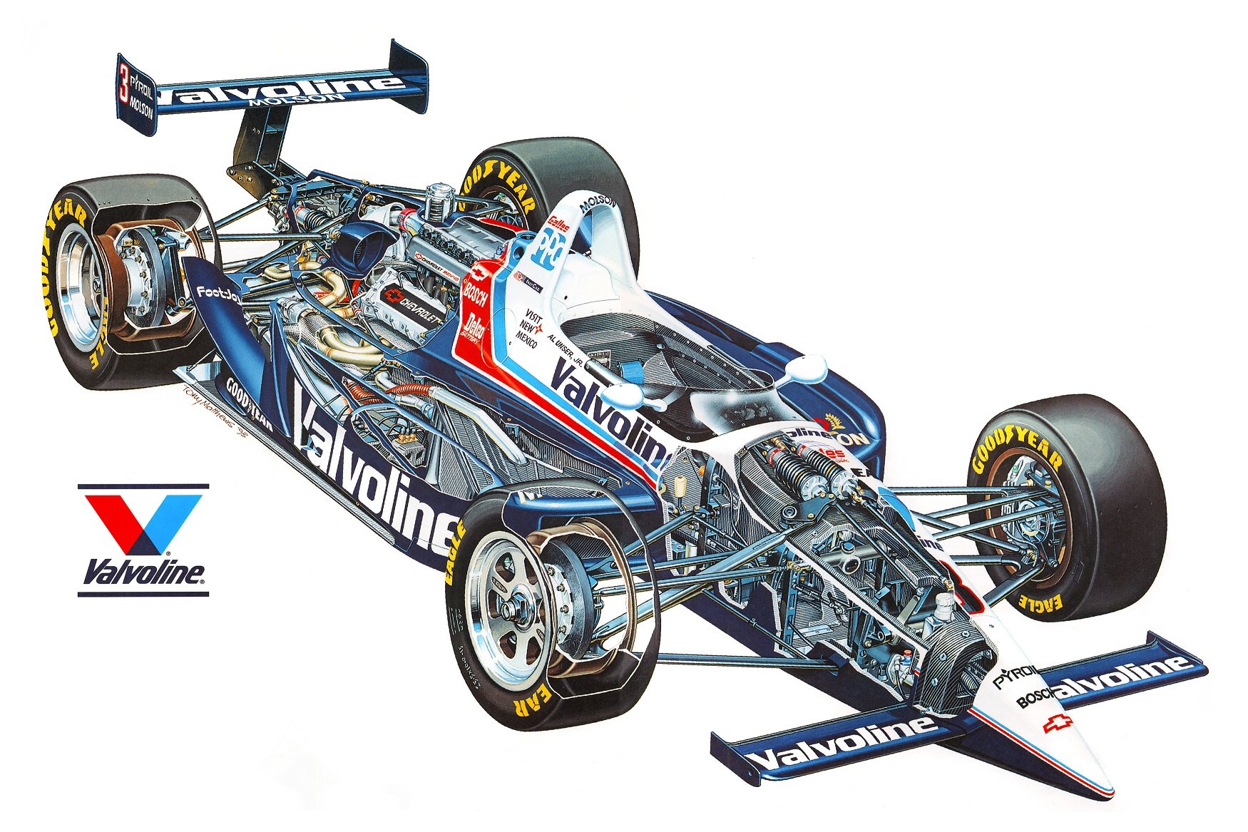 lola, T93 01, Chevrolet, Speedway, Indy, 1993, Cutaway, Cars, Technical, Cutaway Wallpaper
