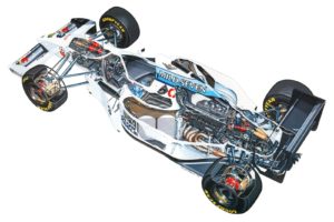 tyrrell, 022, Yamaha, Formula, One, 1994, Cutaway, Technical