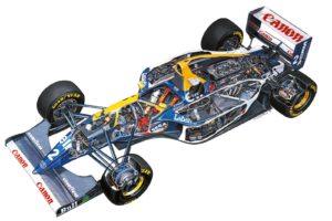 williams, Fw15c, Renault, 1993, Formula, One, Cutaway, Technical