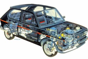 1979, Fiat, 127, Sport, Cars, Technical, Cutaway