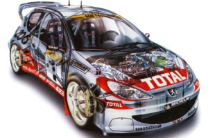 peugeot, 205, Turbo 16, Wrc, 2001, Cars, Technical, Cutaway
