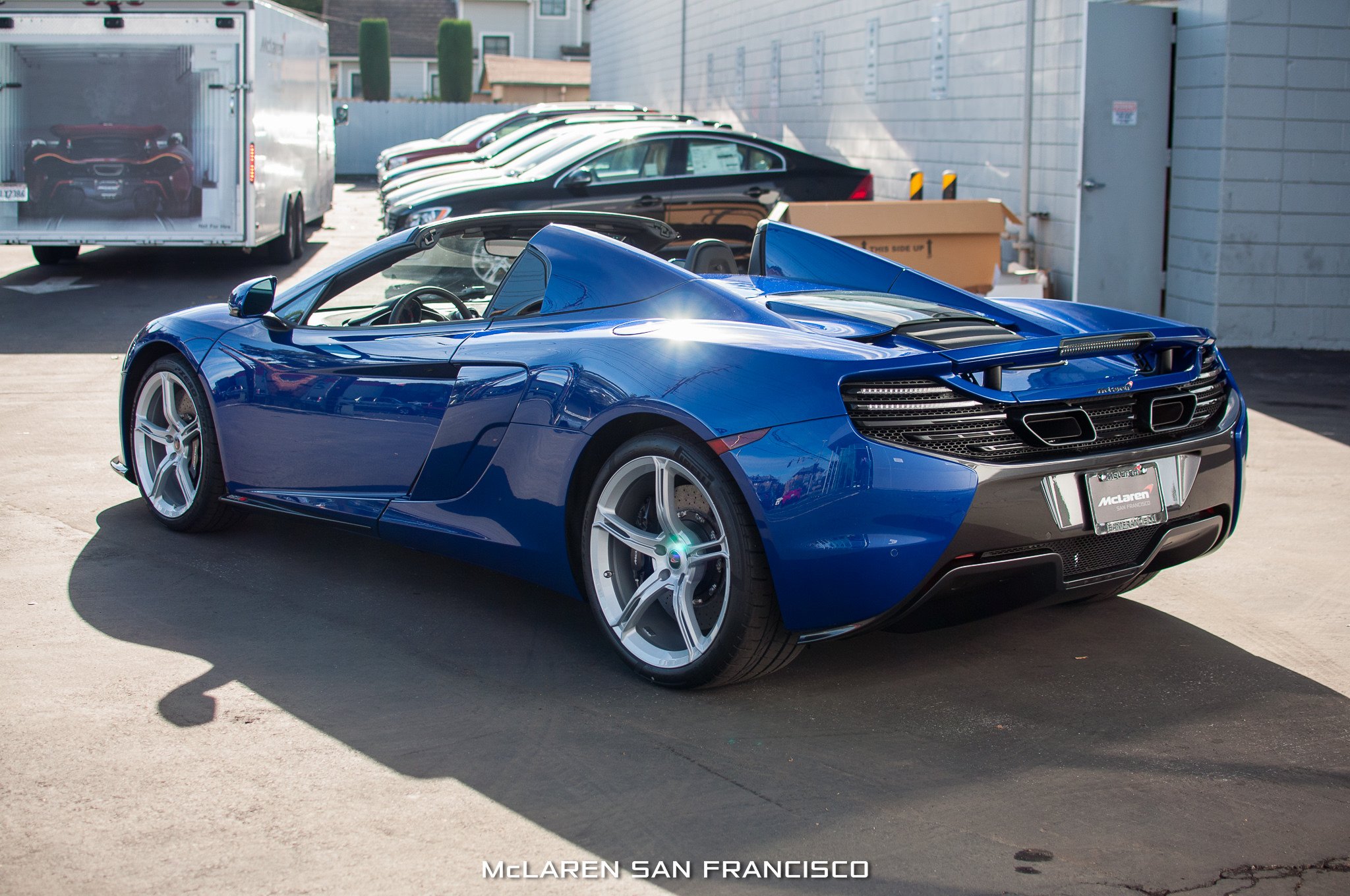mclaren, 650s, Spider, Cars, Aurora, Blue Wallpaper