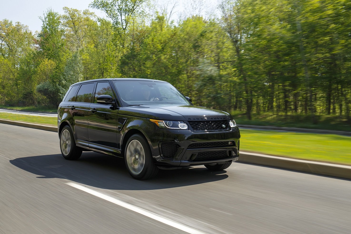 2015, Range, Rover, Sport, Svr, Us spec, Cars, All, Road Wallpaper