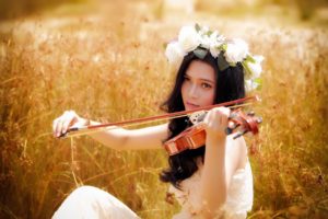 oriental, Asian, Girl, Girls, Woman, Women, Female, Model, Violin
