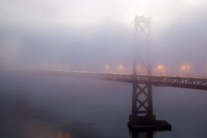 oakland, Bridge, Bridge, Fog, Mist, San, Francisco, Ocean
