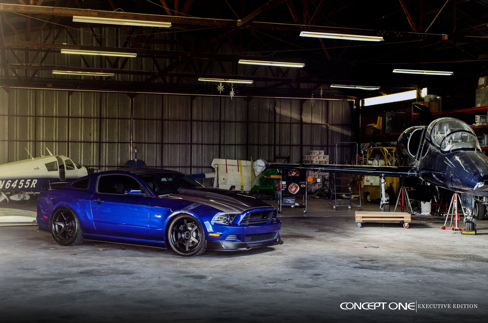 ford, Mustang gt, Blue, Coupe, Modified, Cars, Tuning, Wheels Wallpaper