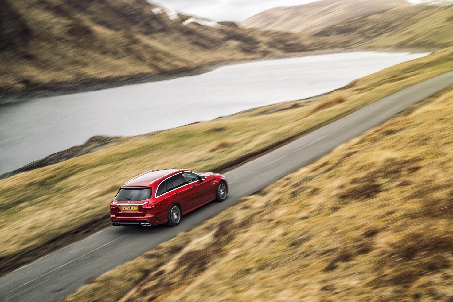 mercedes, Amg, C63, Estate, Uk spec, S205, 2015, Cars, Wagon, Red Wallpaper