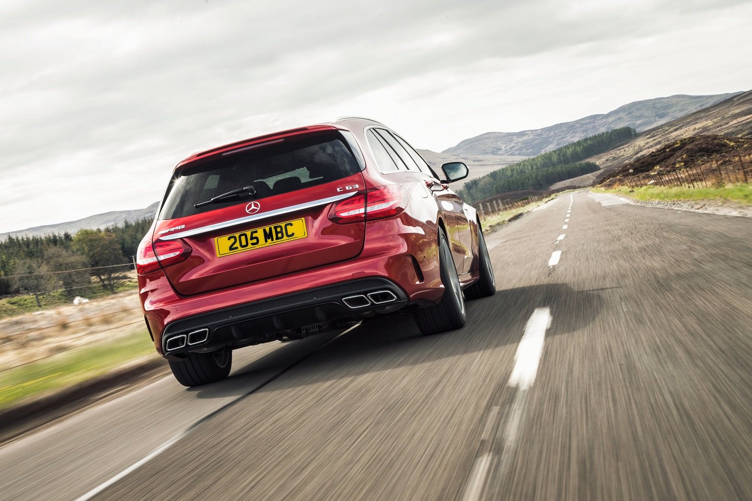 mercedes, Amg, C63, Estate, Uk spec, S205, 2015, Cars, Wagon, Red Wallpaper