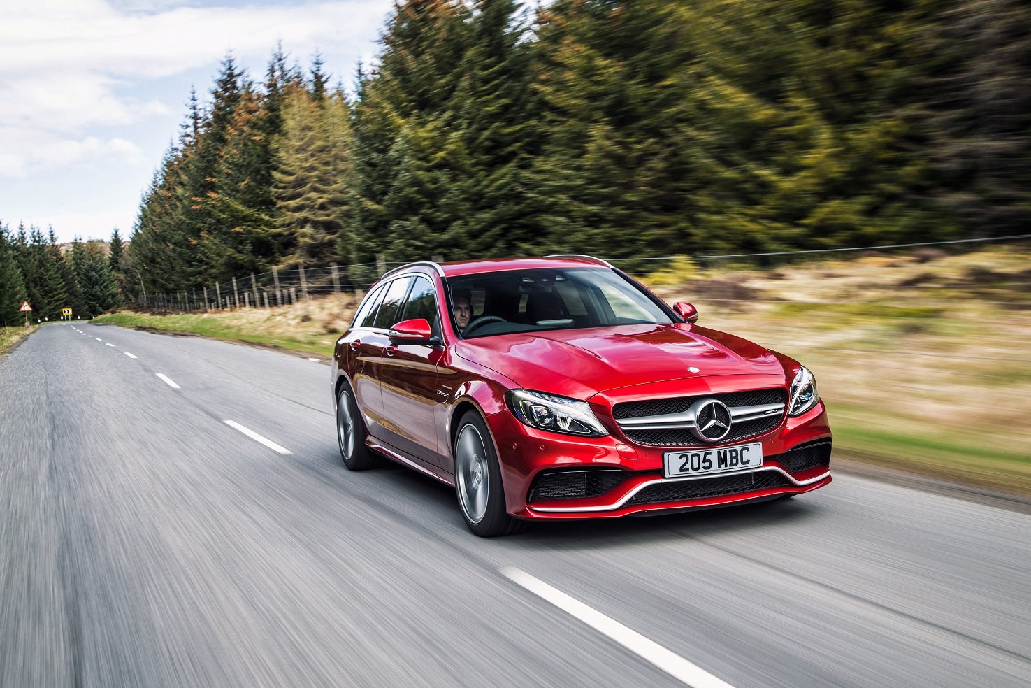 mercedes, Amg, C63, Estate, Uk spec, S205, 2015, Cars, Wagon, Red Wallpaper