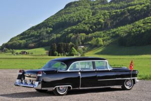 1955, Cadillac, Fleetwood, Seventy five, Black, Presidential, Limousine, Cars, Classic