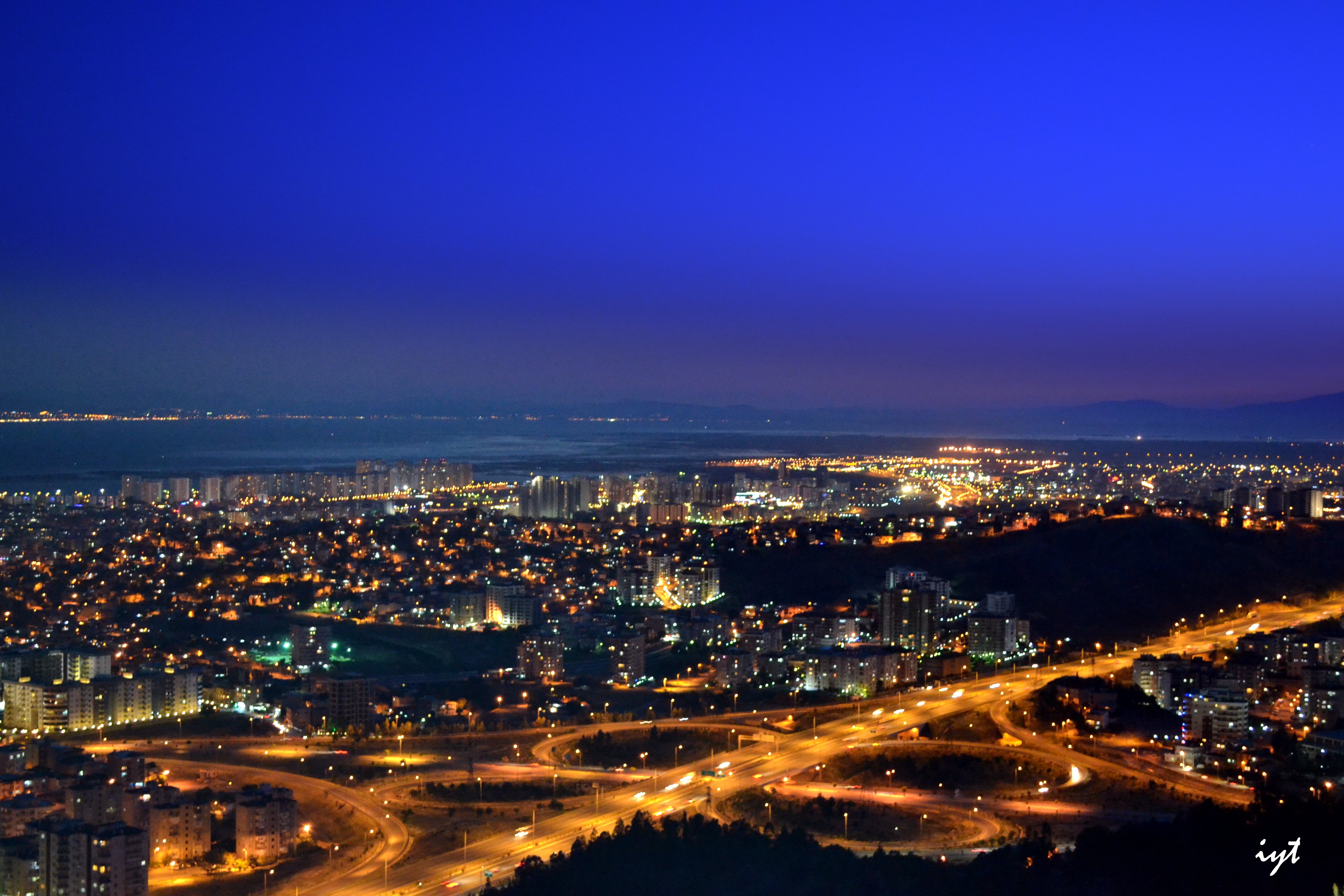 turkey, Rize, City, Night, Light Wallpaper