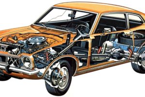 ford, Maverick, 1977, Cars, Technical, Cutaway
