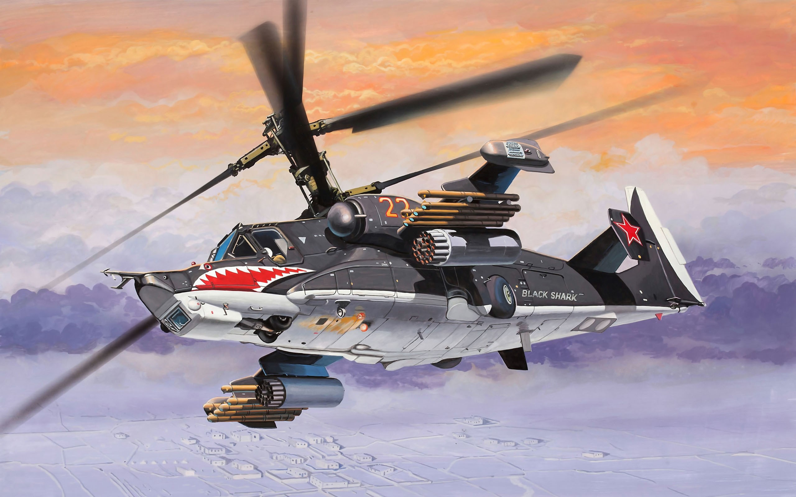 helicopter, Nose, Art, Drawing, Military Wallpaper