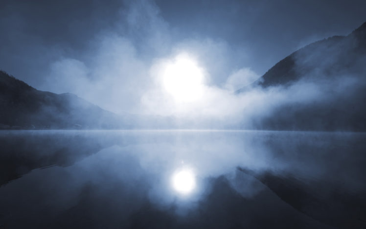 mist, Fog, Lake, Reflection HD Wallpaper Desktop Background