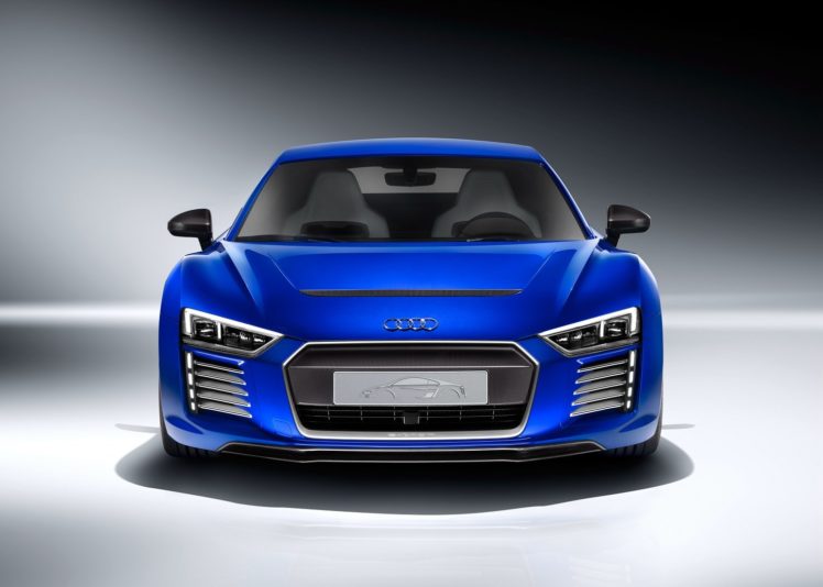 audi r8, E tron, Piloted, Driving, Concept, 2015, Cars, Coupe, Blue HD Wallpaper Desktop Background