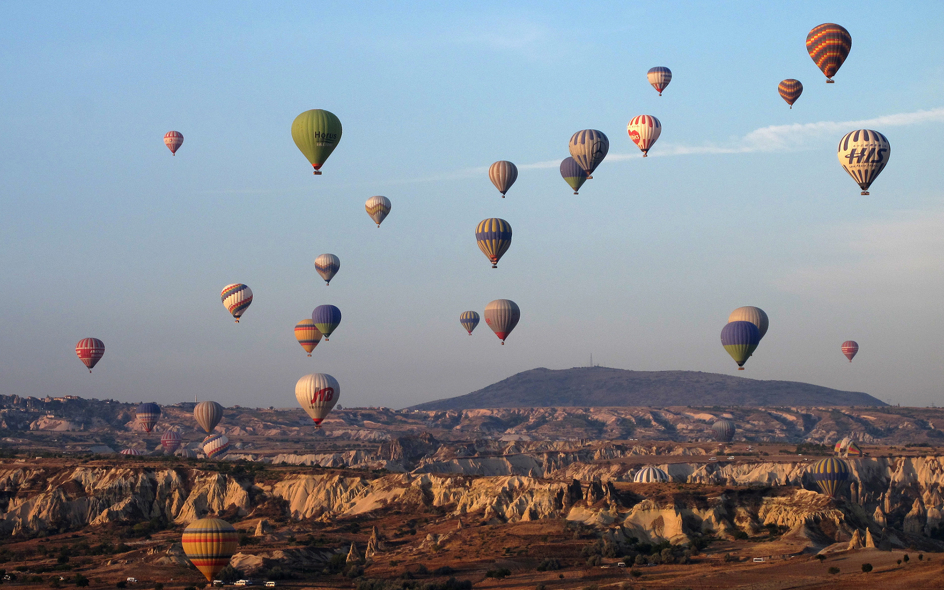 balloons, Landscape Wallpaper