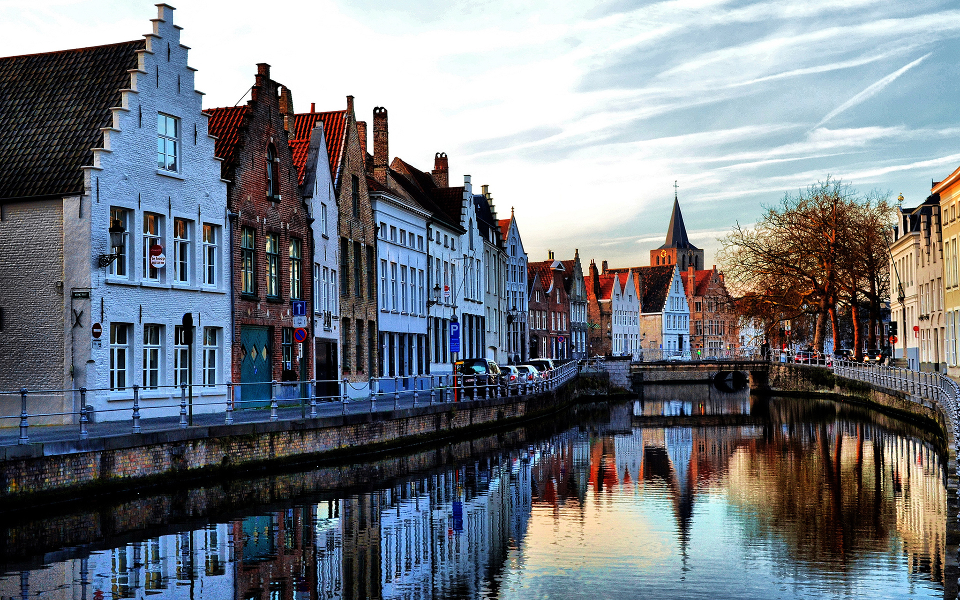 buildings, Canal Wallpaper