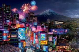 cars, 2, Tokio, Drift, Walt, Disney, Pixar, Animated, Film, Racing, Sport, Mcqueen, World, Grand, Prix, Cities, Fireworks